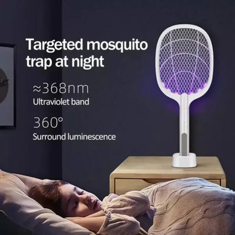 2-in-1 Electric Mosquito Killer Bat & Racket