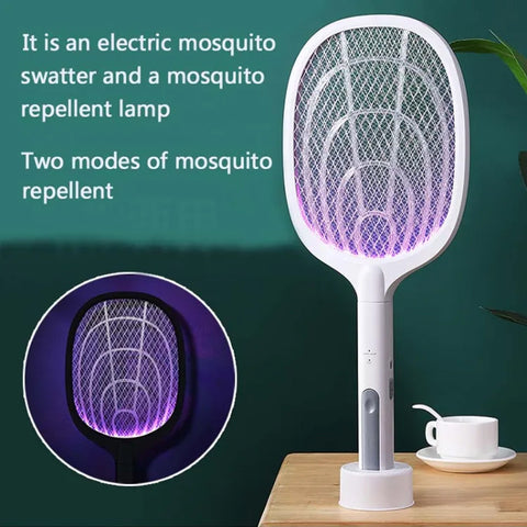 2-in-1 Electric Mosquito Killer Bat & Racket